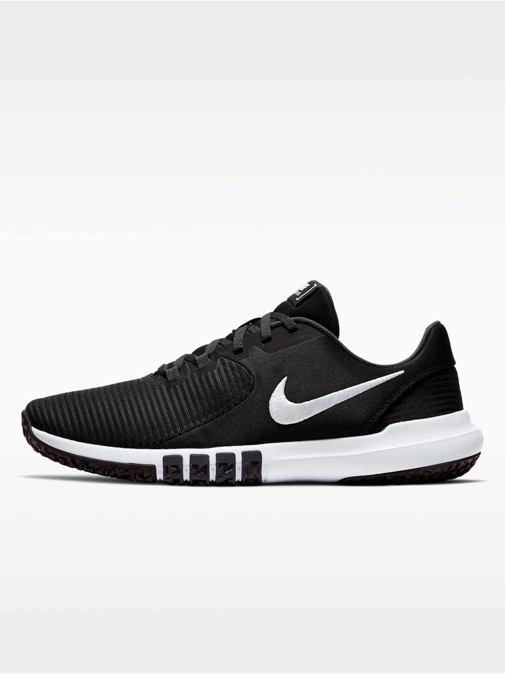 Nike Flex Control TR4 Men’s 7 Women’s 8.5 Black White Training Shoes